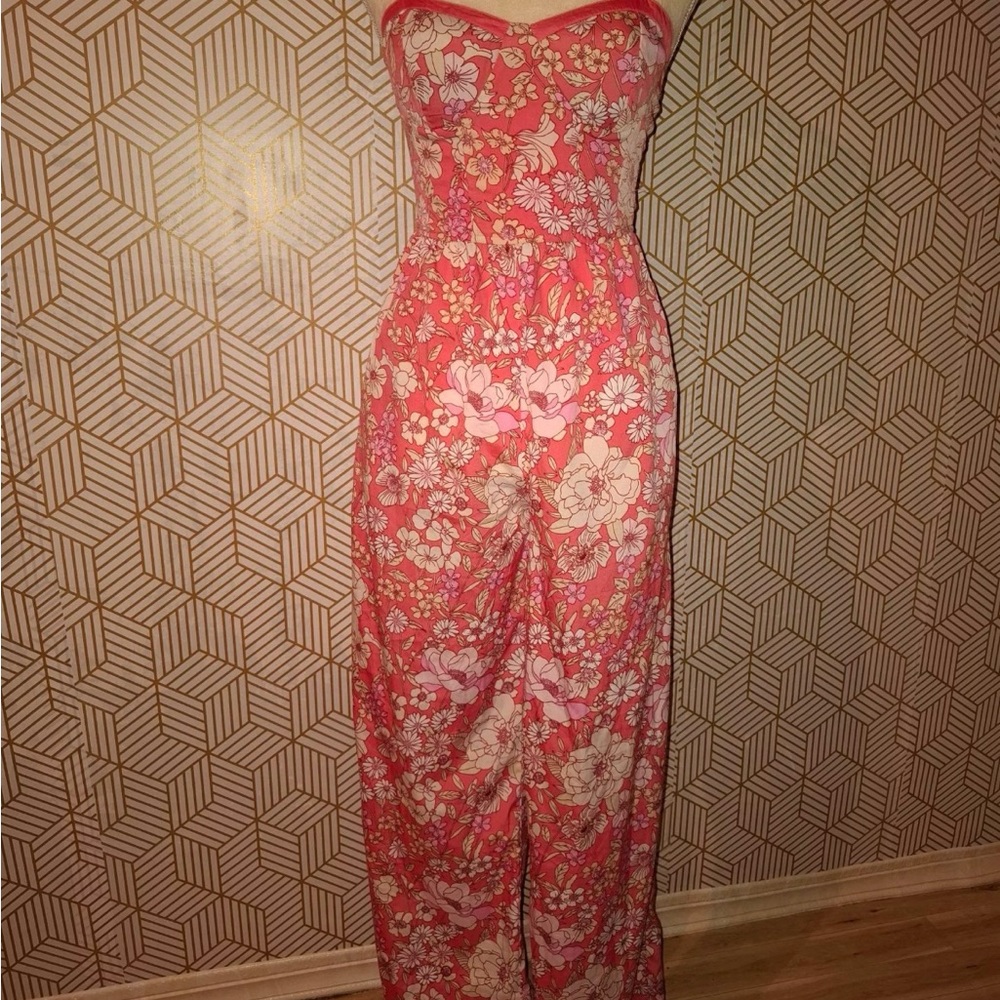 Floral Pink Jumpsuit